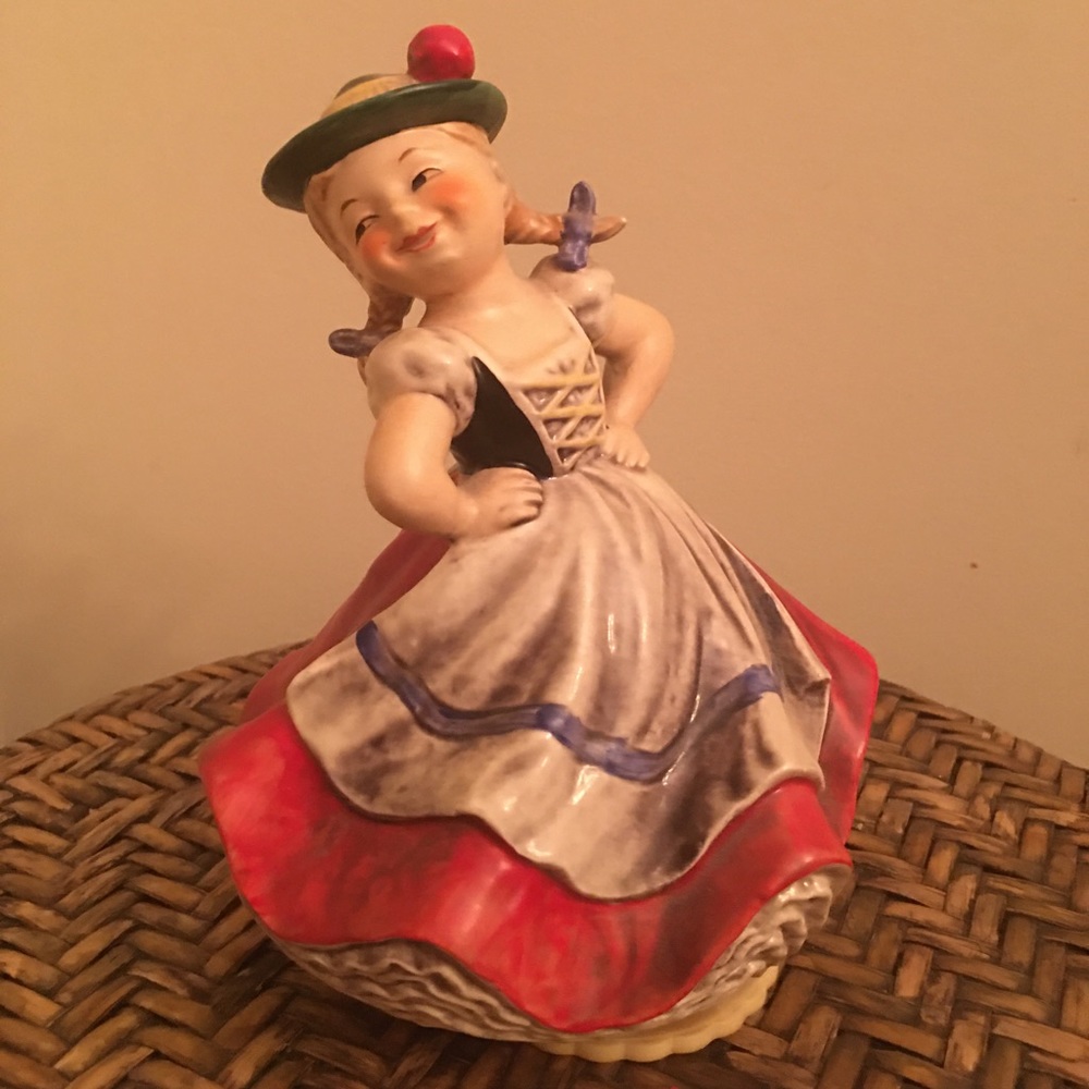 Collectible Goebel musical figure of girl